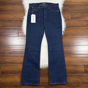 Tecovas Men's Size 32 X 32 Dark Wash Rugged Bootcut‎ Denim Jeans